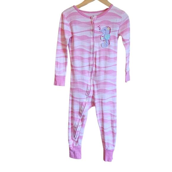 2-PACK Kids Headquarters One Piece Zipper Pajamas Pink White Toddler Size 3T - Picture 5 of 8